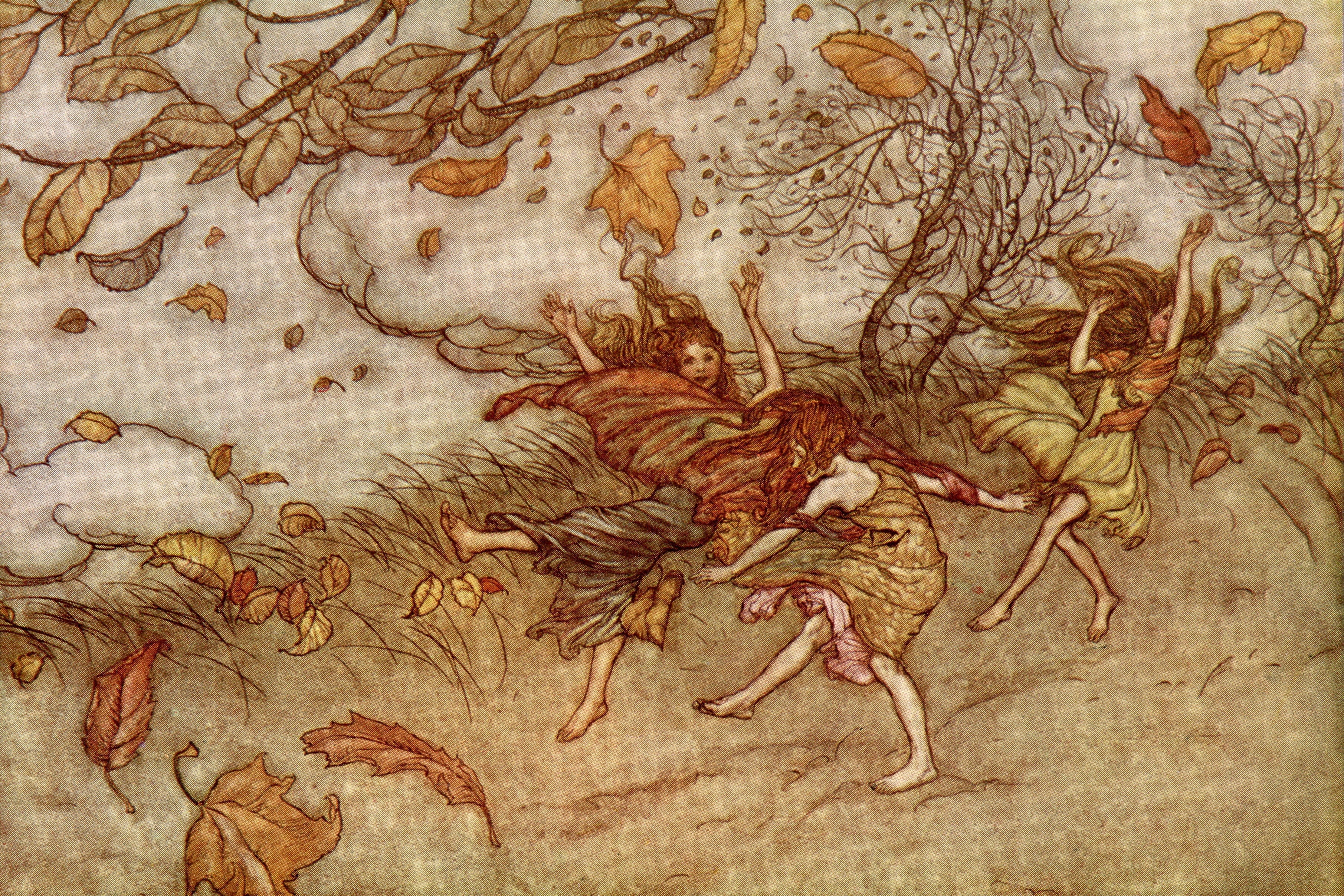 Arthur Rackham Peter Pan Illustrations