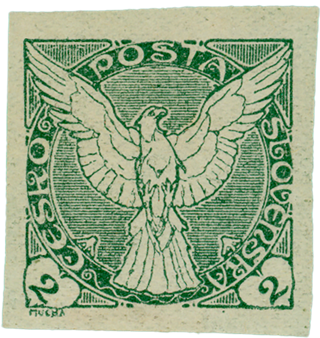 Czechoslovakian Falcon Stamps (Set of 4)