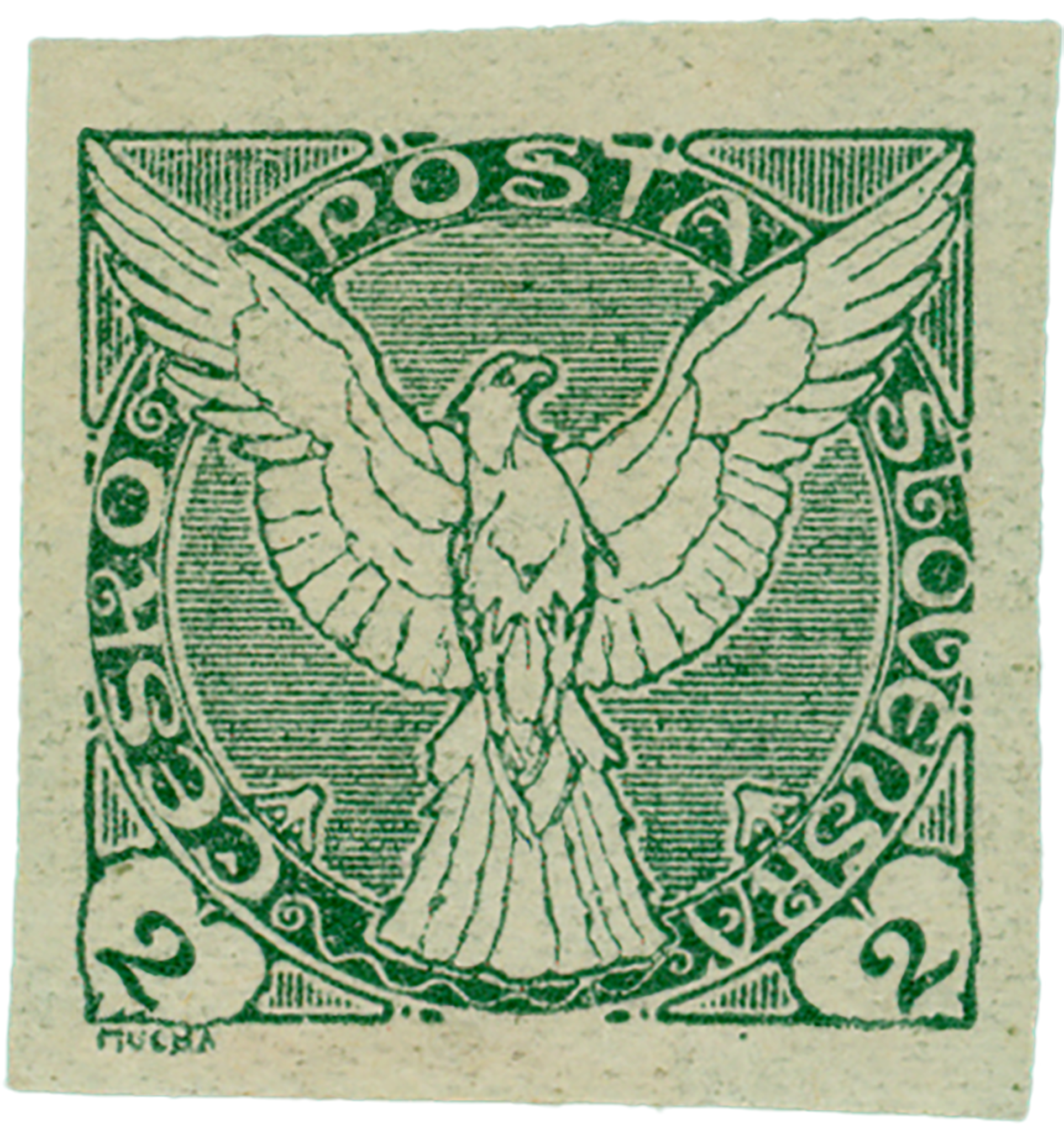 Czechoslovakian Falcon Stamps (Set of 4)
