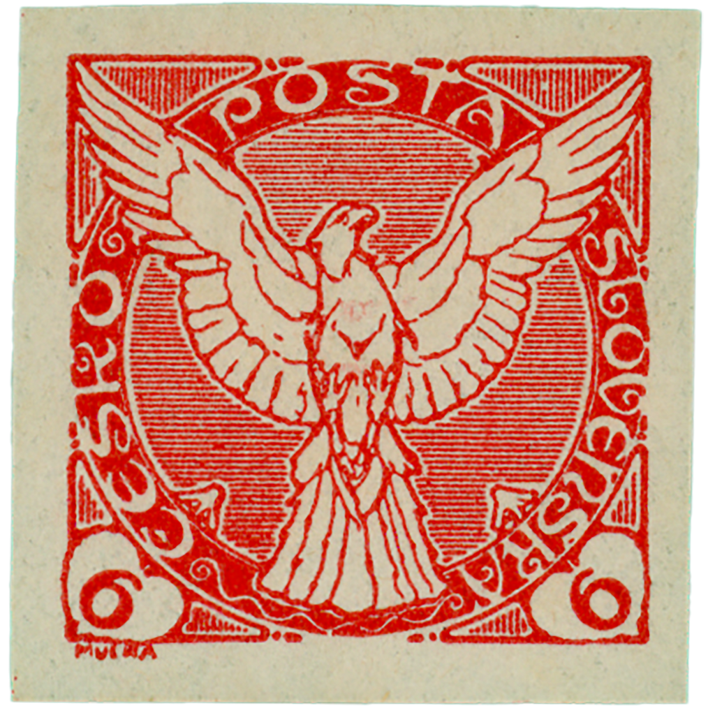 Czechoslovakian Falcon Stamps (Set of 4)