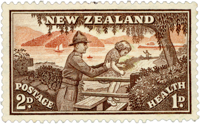 NZ 2 Digital Copies of 1930 unused Health Stamps